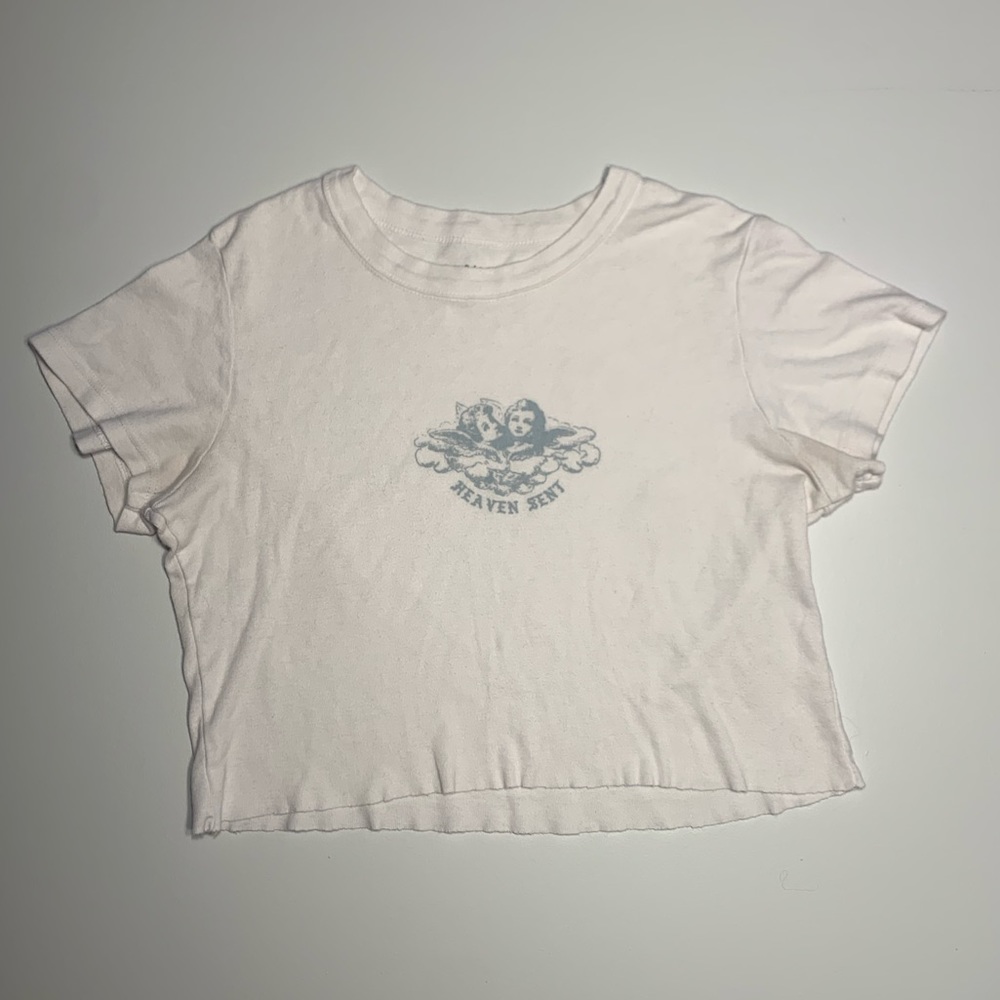 brandy melville heaven sent angels crop top